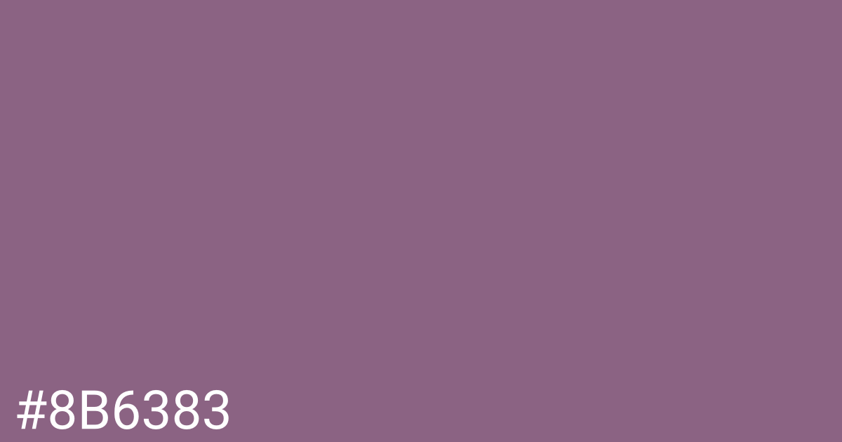 Hex color #8b6383 graphic