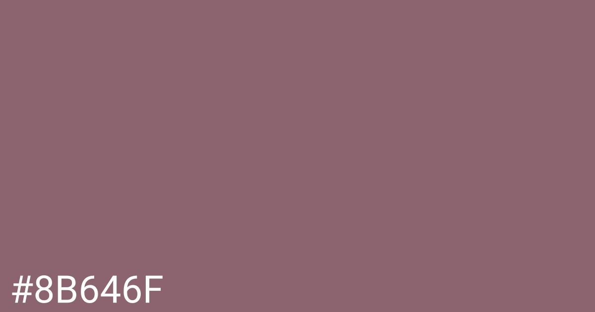 Hex color #8b646f graphic