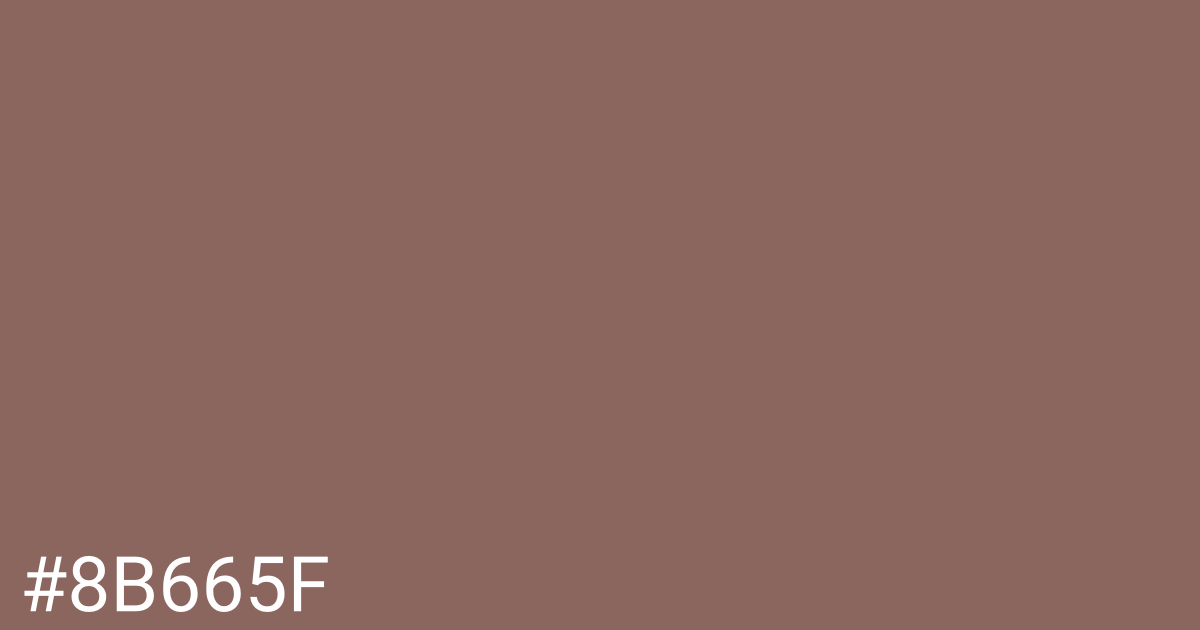 Hex color #8b665f graphic