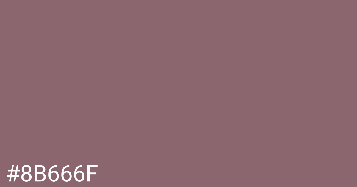 Hex color #8b666f graphic