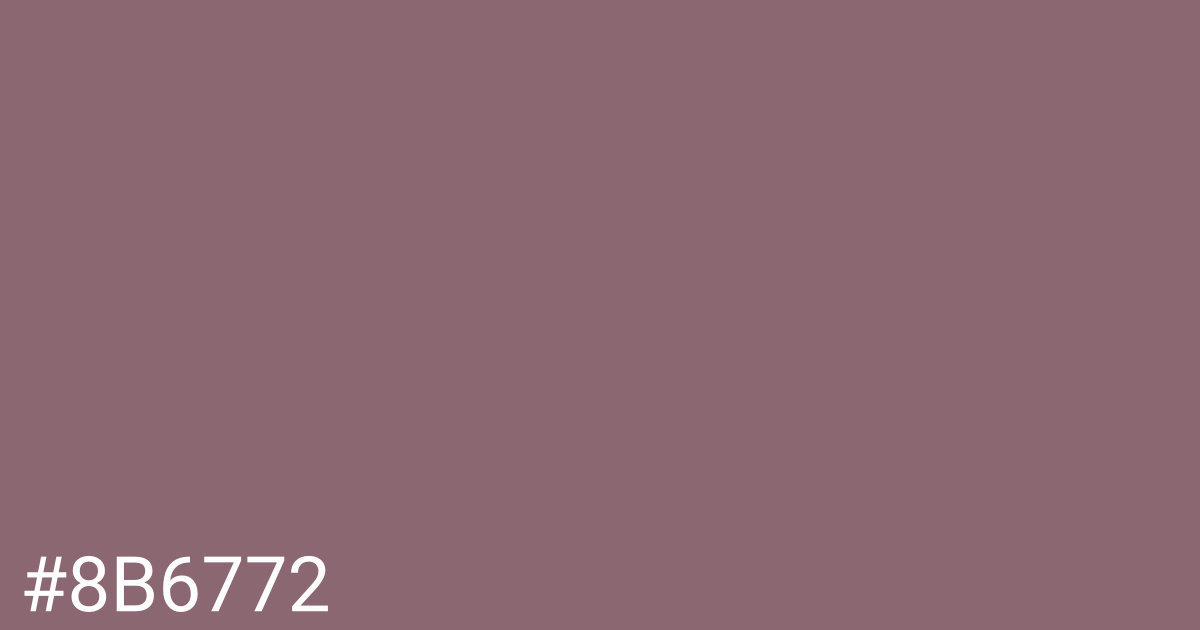 Hex color #8b6772 graphic