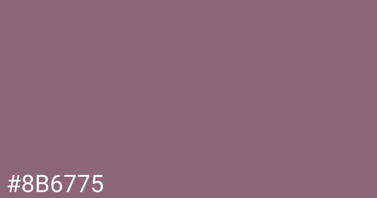 Hex color #8b6775 graphic