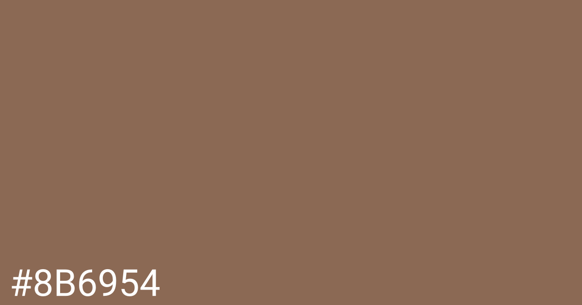 Hex color #8b6954 graphic