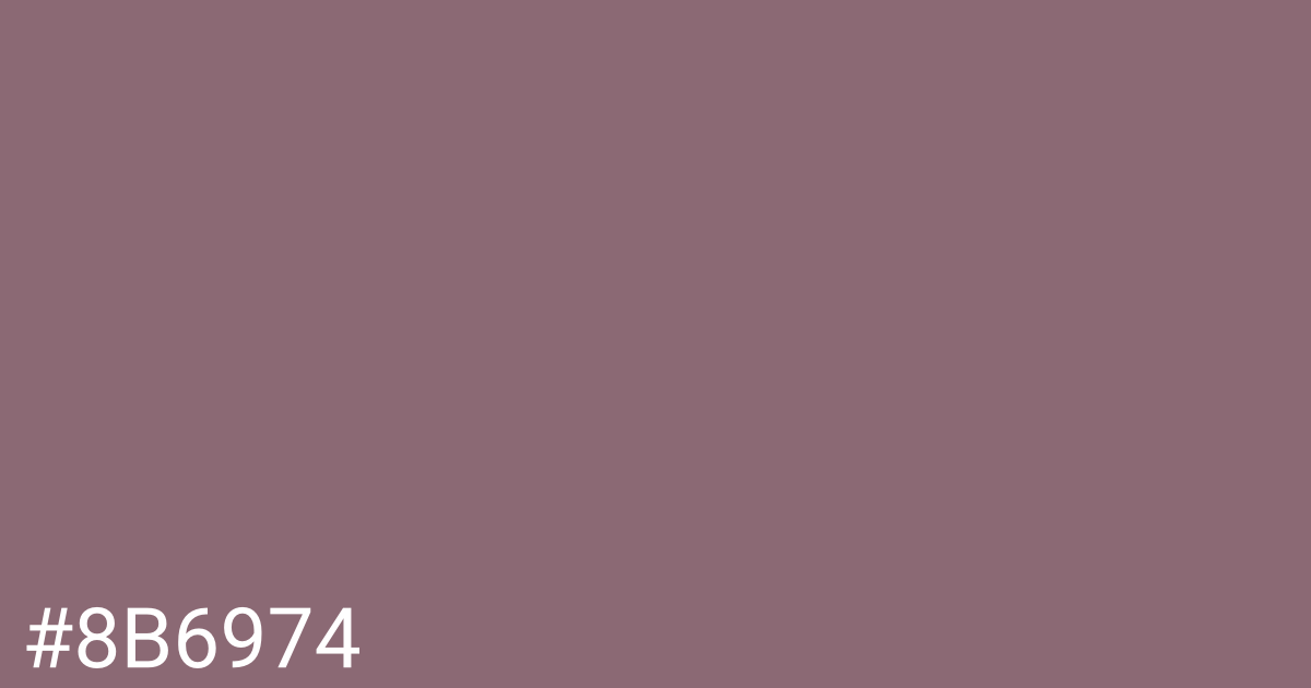 Hex color #8b6974 graphic