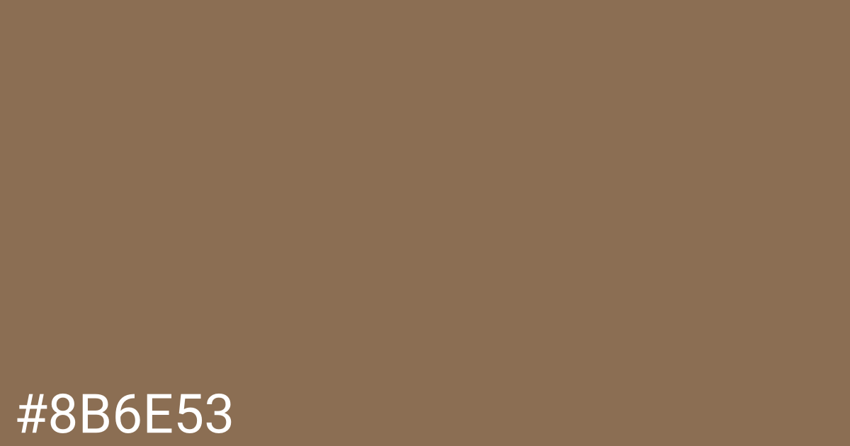 Hex color #8b6e53 graphic