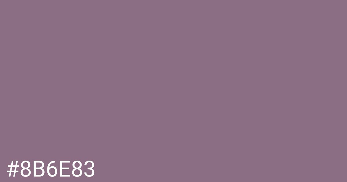 Hex color #8b6e83 graphic