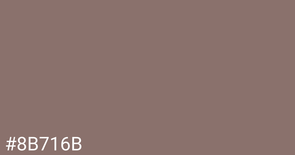 Hex color #8b716b graphic