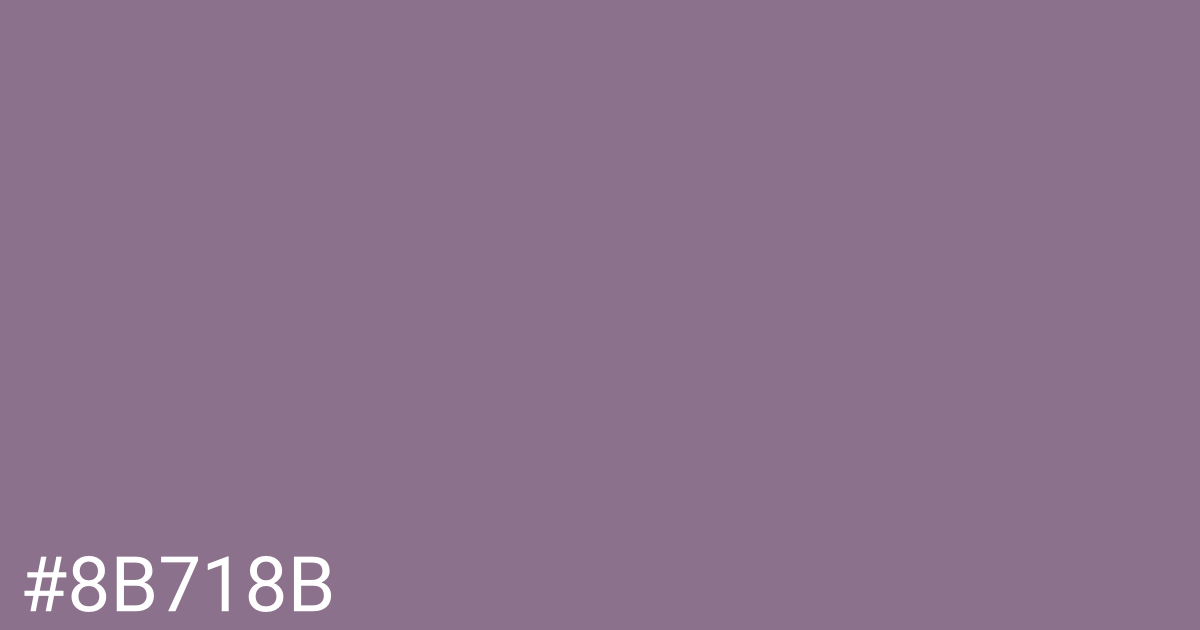 Hex color #8b718b graphic