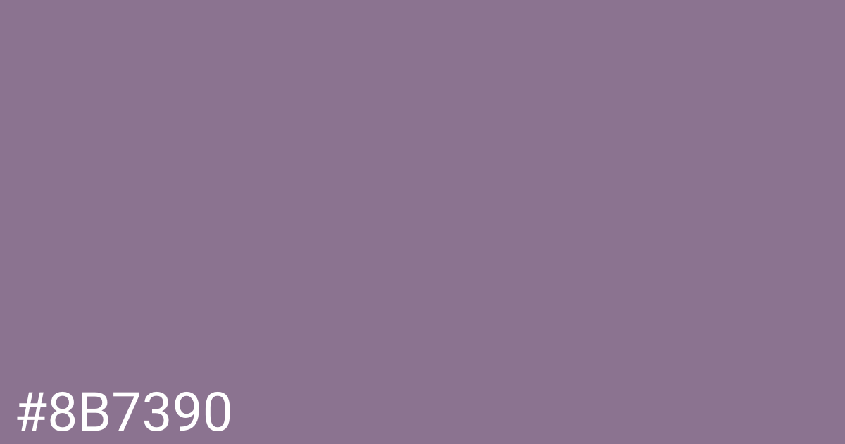 Hex color #8b7390 graphic