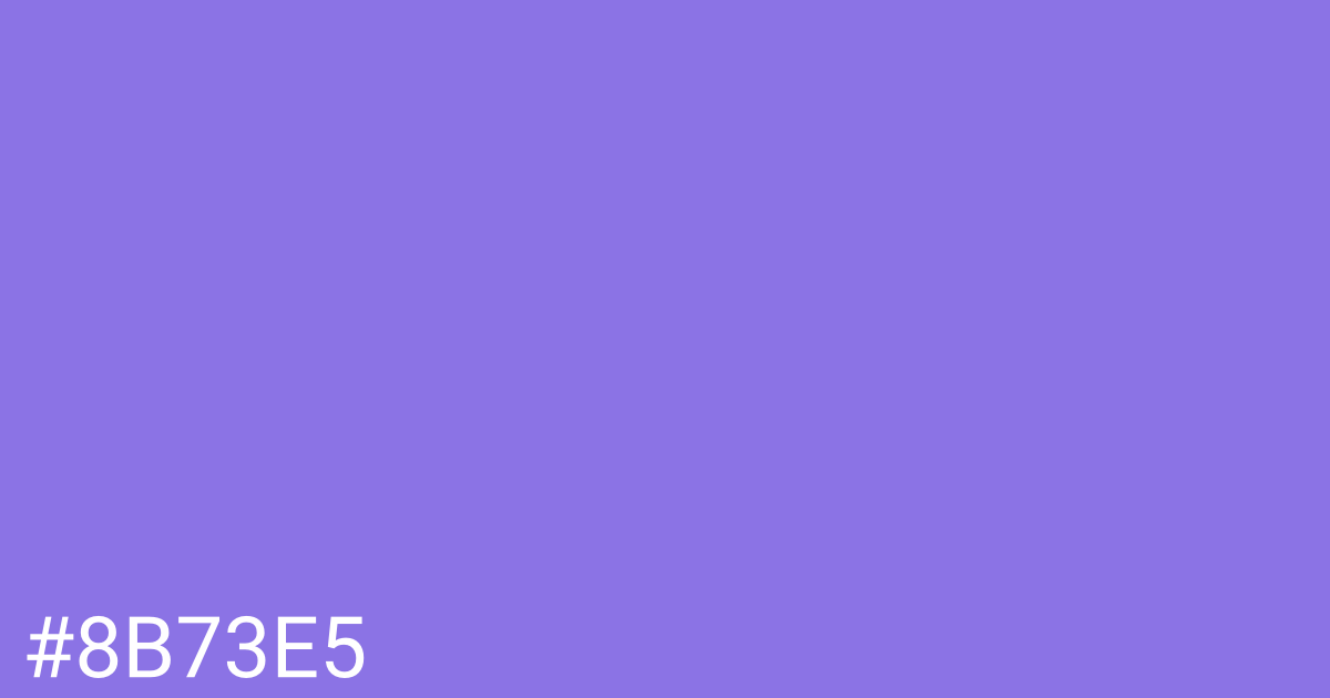 Hex color #8b73e5 graphic