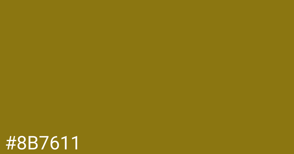 Hex color #8b7611 graphic