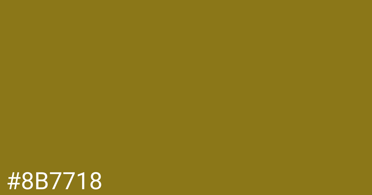 Hex color #8b7718 graphic