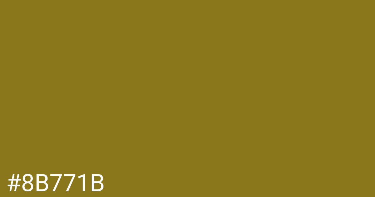 Hex color #8b771b graphic