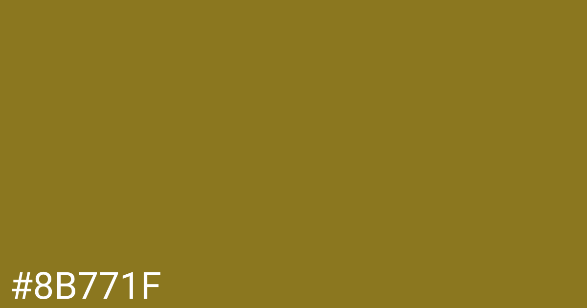 Hex color #8b771f graphic