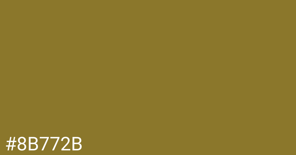 Hex color #8b772b graphic