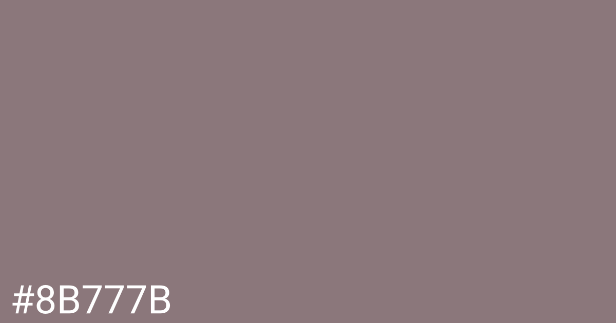 Hex color #8b777b graphic