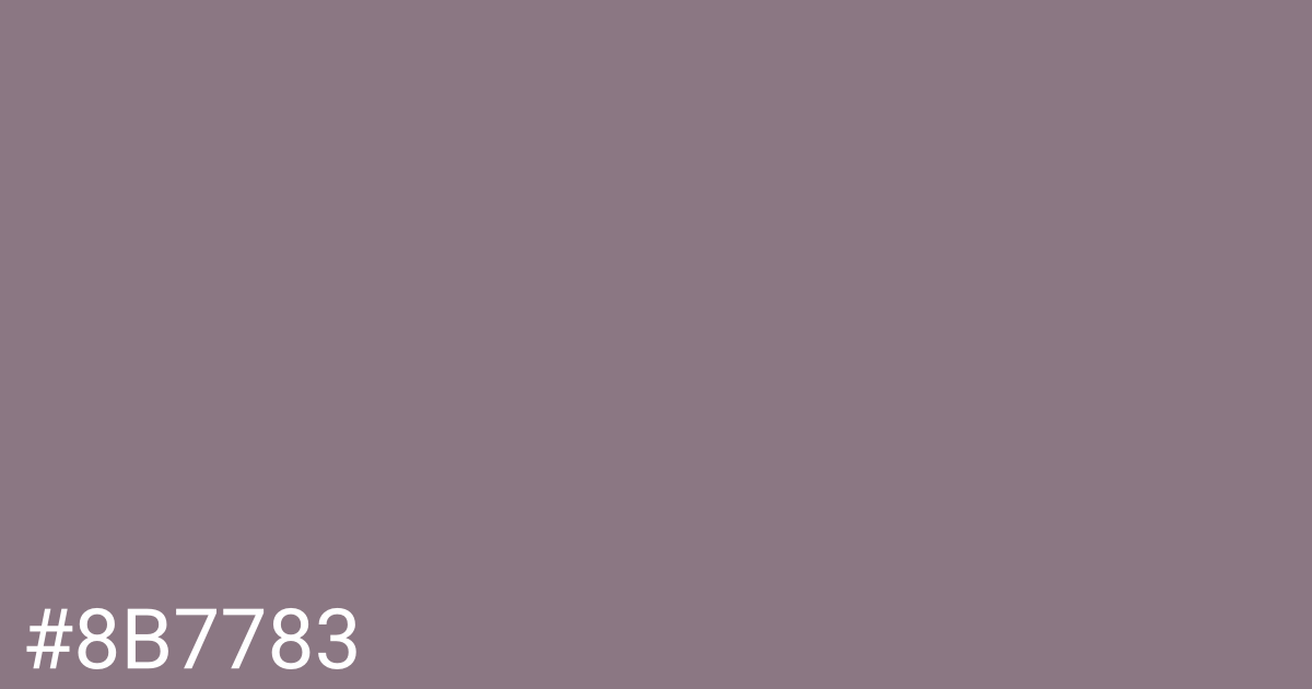 Hex color #8b7783 graphic