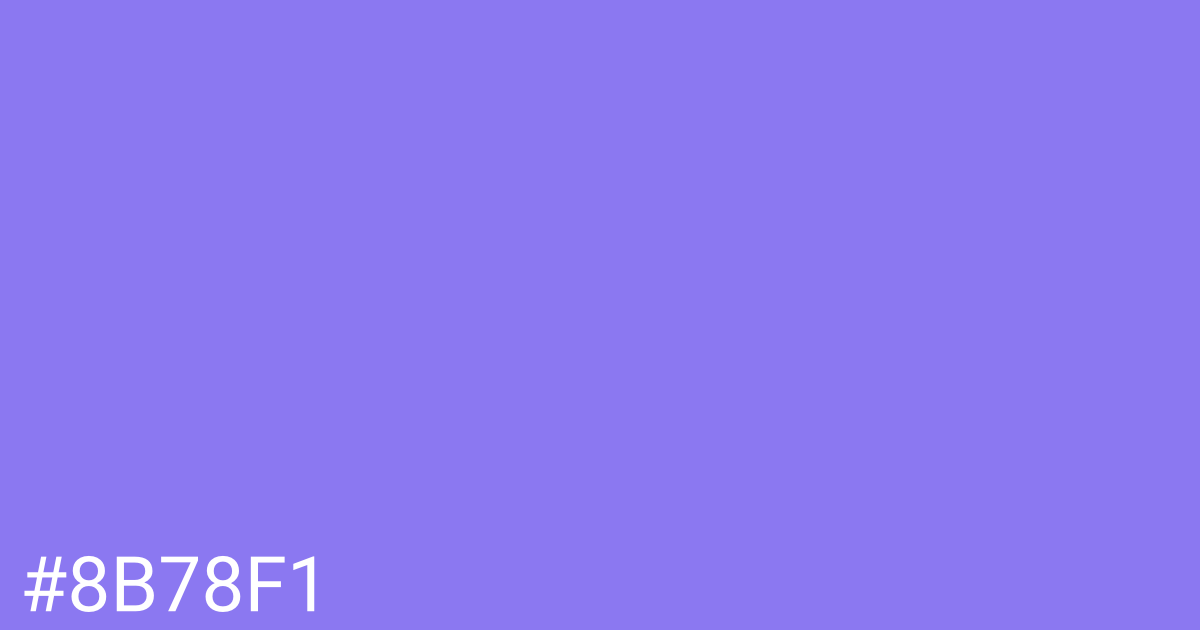 Hex color #8b78f1 graphic