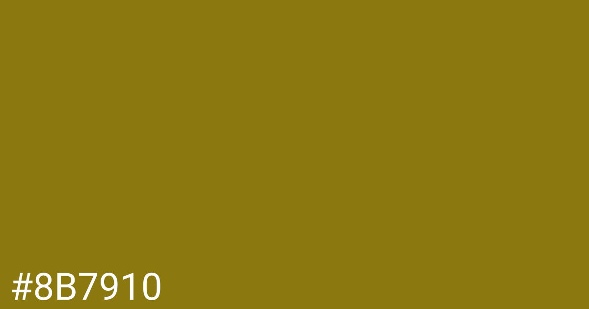 Hex color #8b7910 graphic