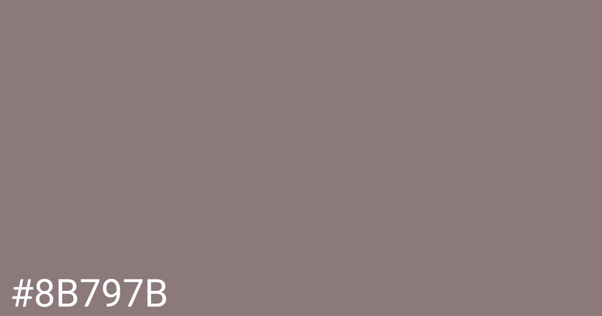 Hex color #8b797b graphic