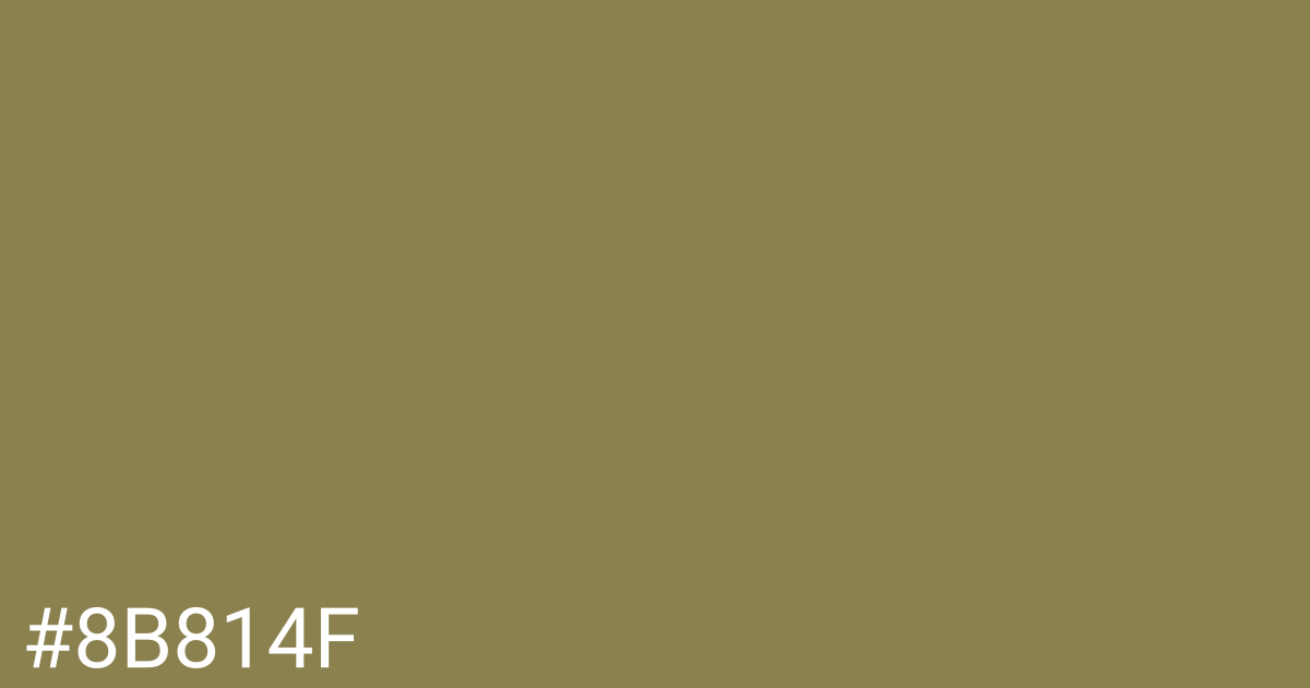 Hex color #8b814f graphic