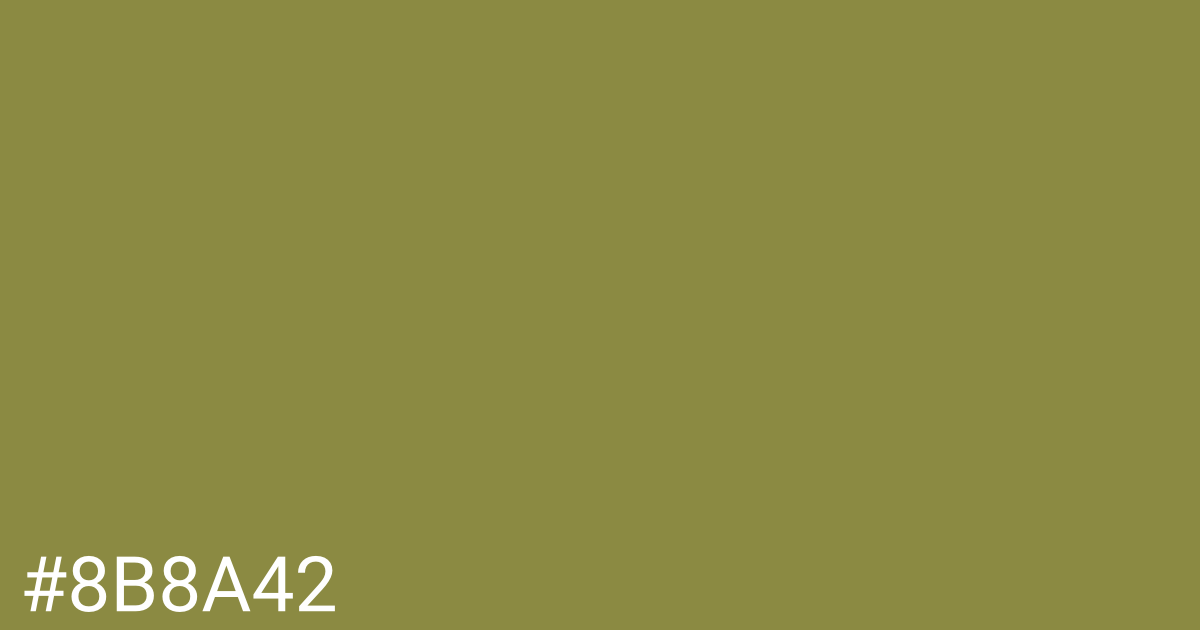 Hex color #8b8a42 graphic