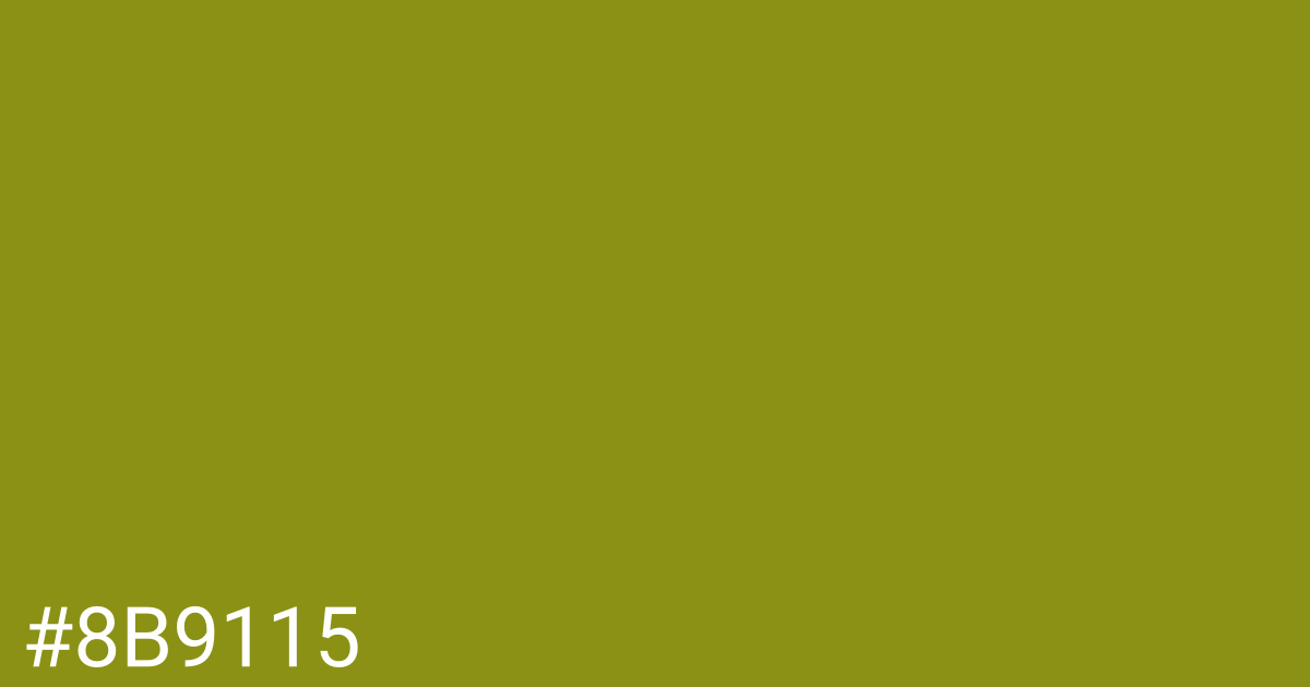 Hex color #8b9115 graphic