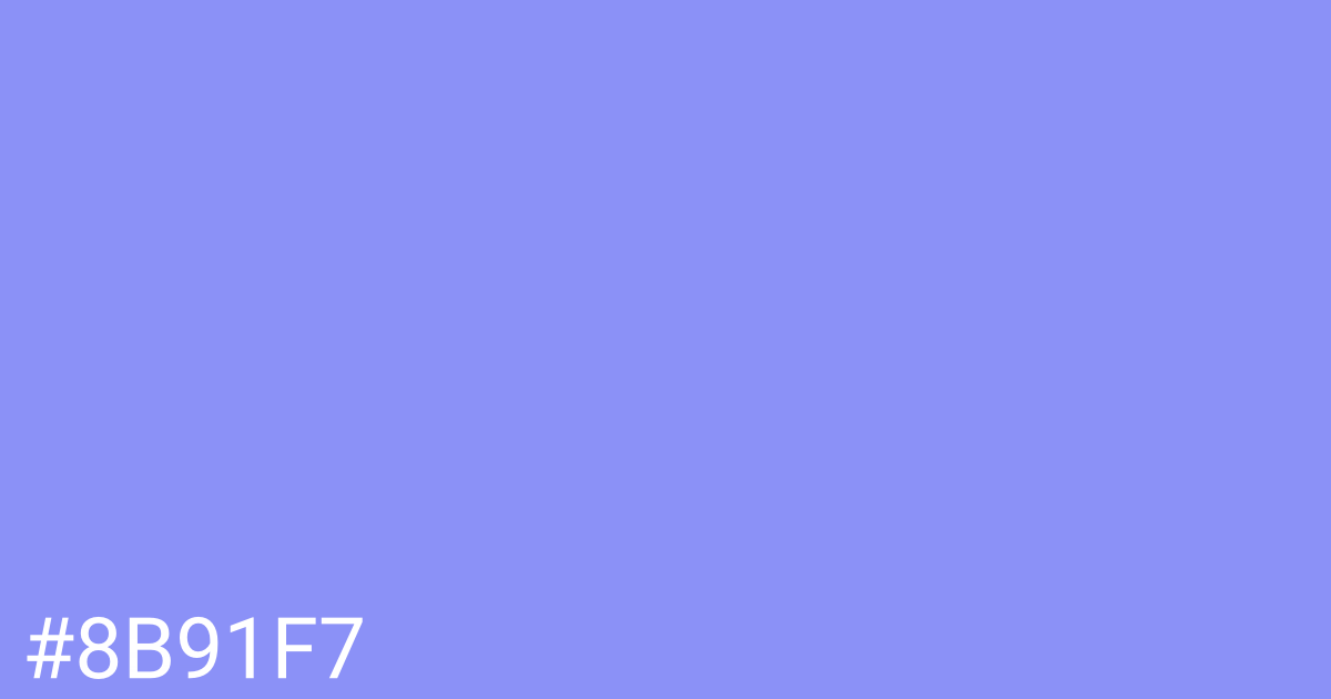 Hex color #8b91f7 graphic