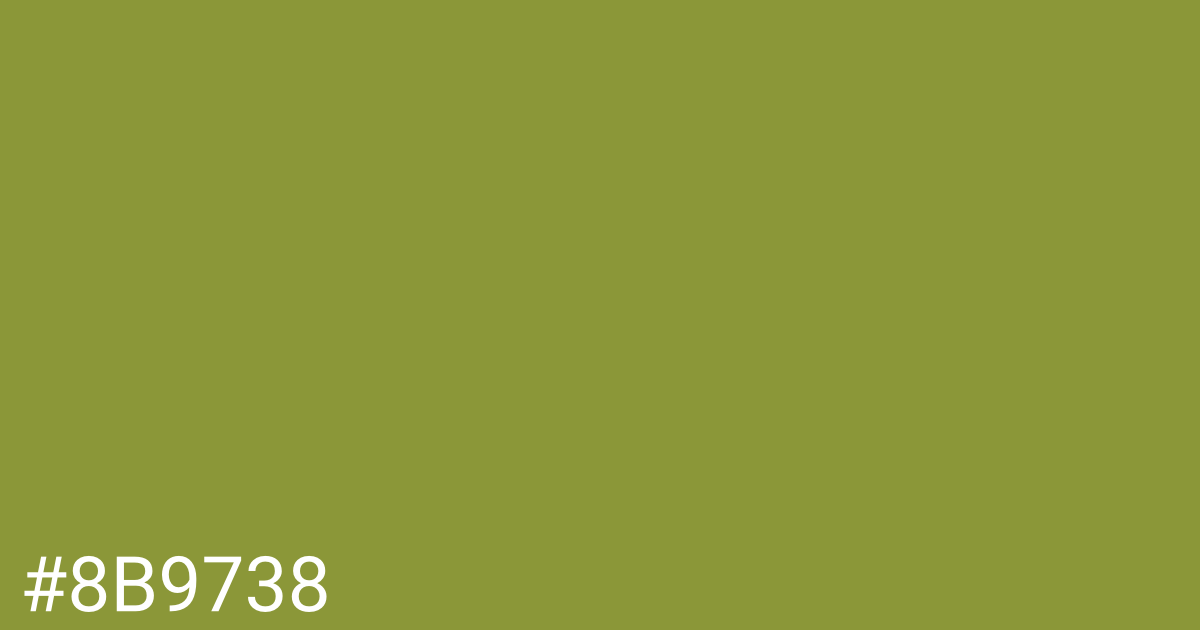 Hex color #8b9738 graphic