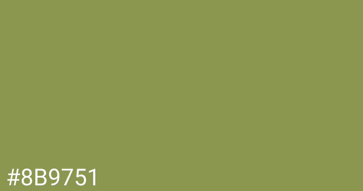 Hex color #8b9751 graphic