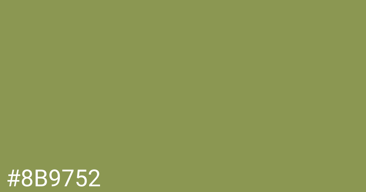 Hex color #8b9752 graphic