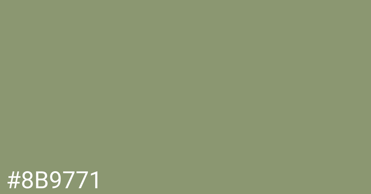 Hex color #8b9771 graphic