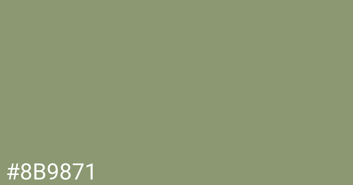 Hex color #8b9871 graphic