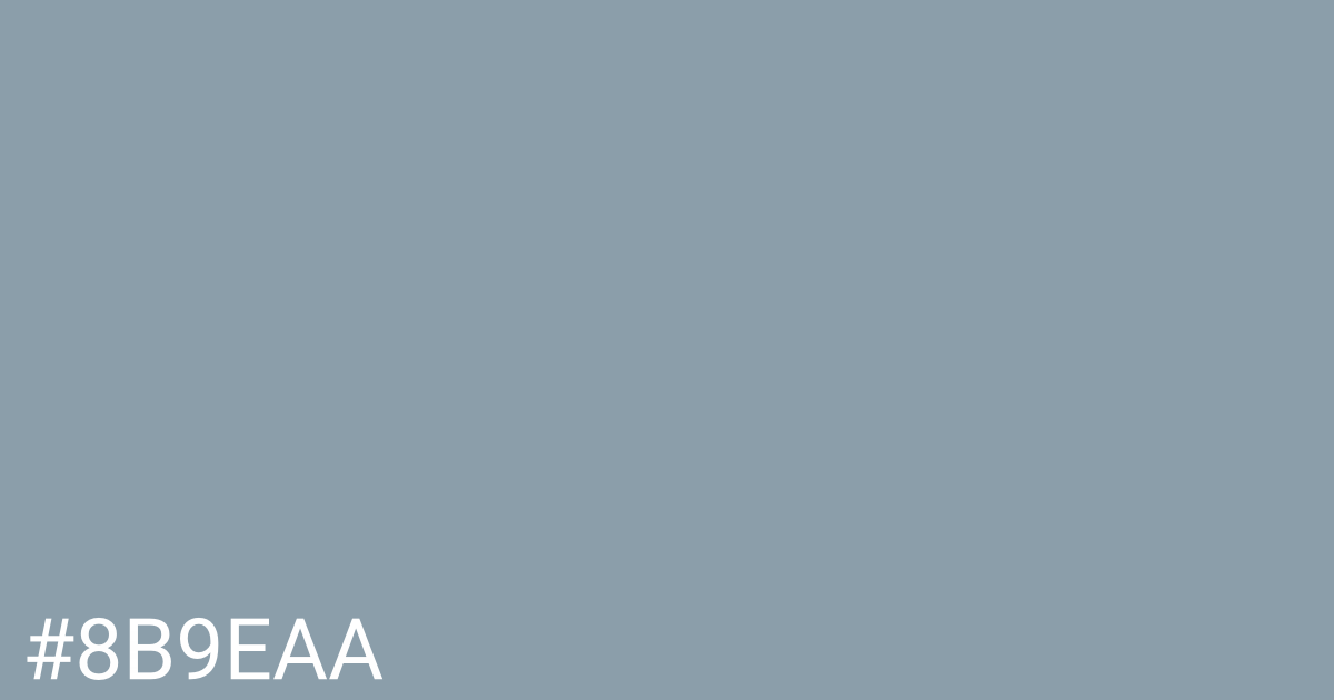 Hex color #8b9eaa graphic