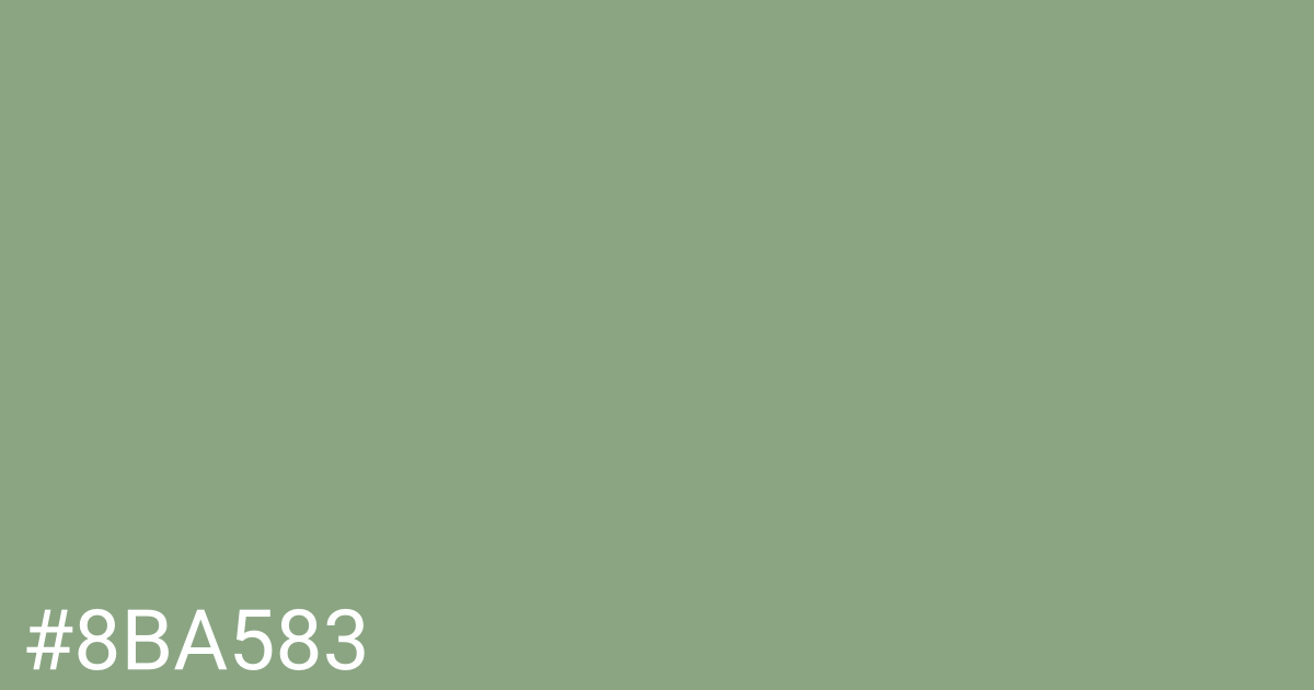 Hex color #8ba583 graphic