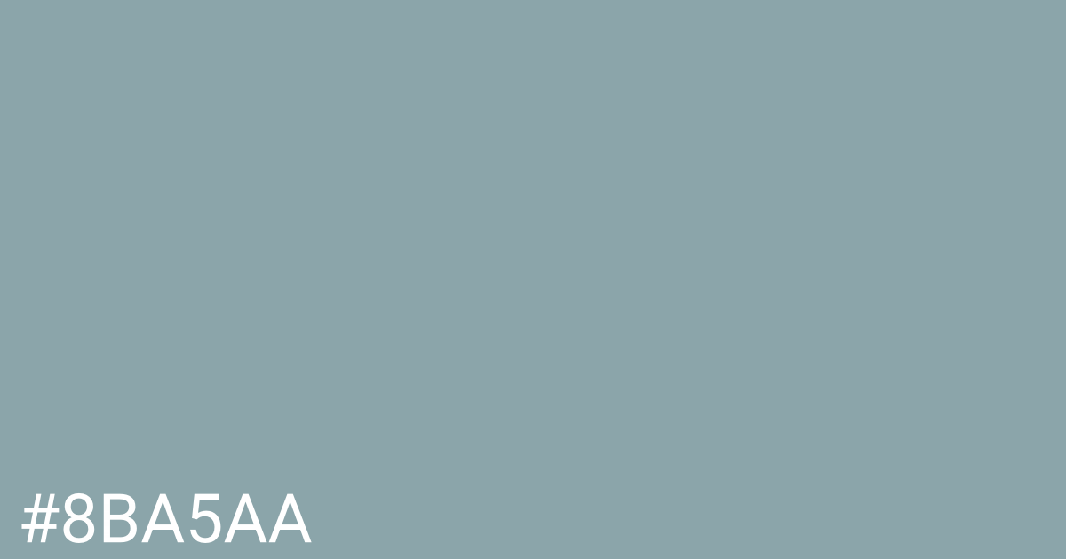 Hex color #8ba5aa graphic