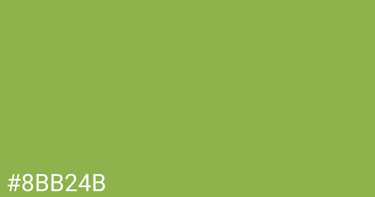 Hex color #8bb24b graphic
