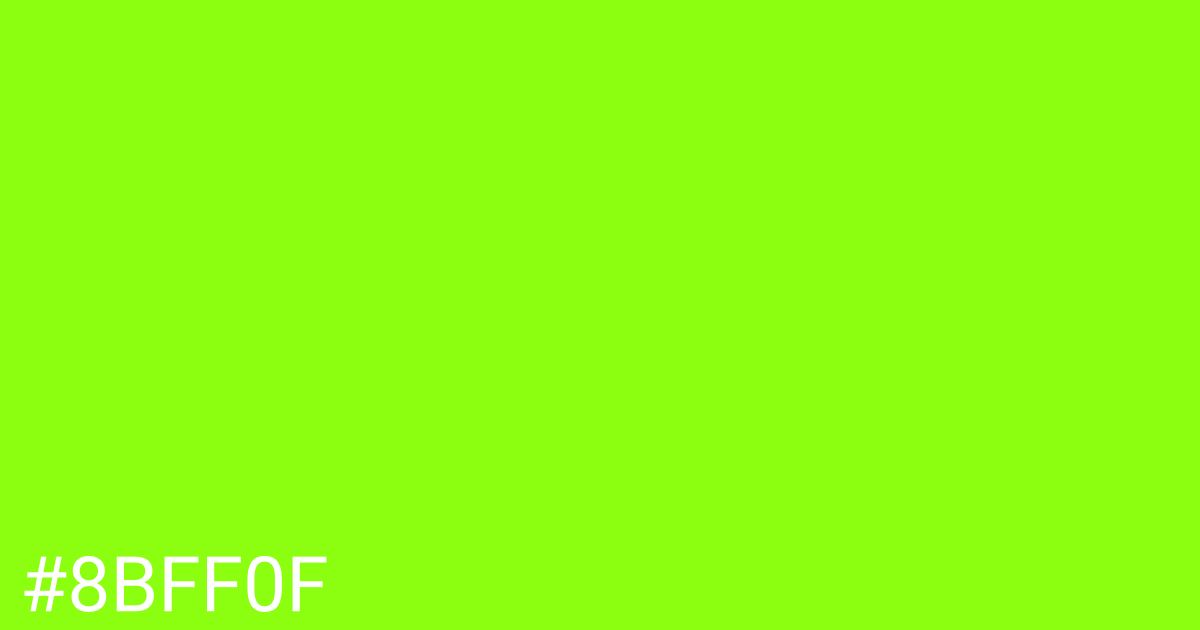 Hex color #8bff0f graphic