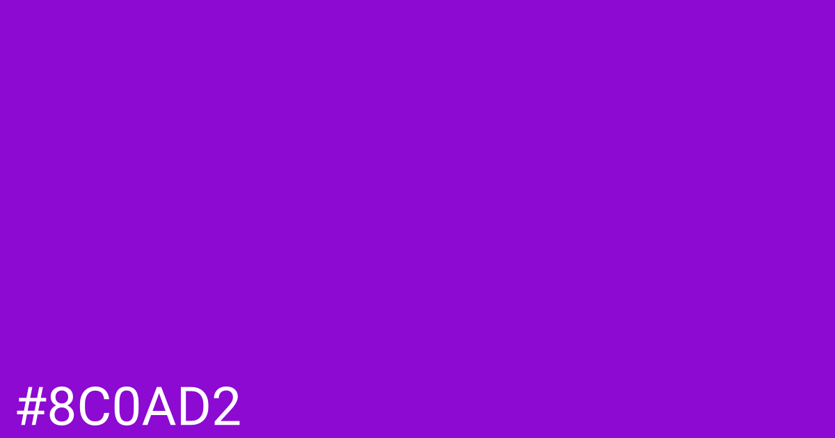 Hex color #8c0ad2 graphic