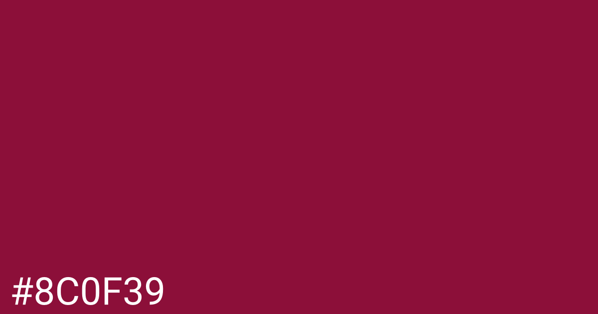 Hex color #8c0f39 graphic