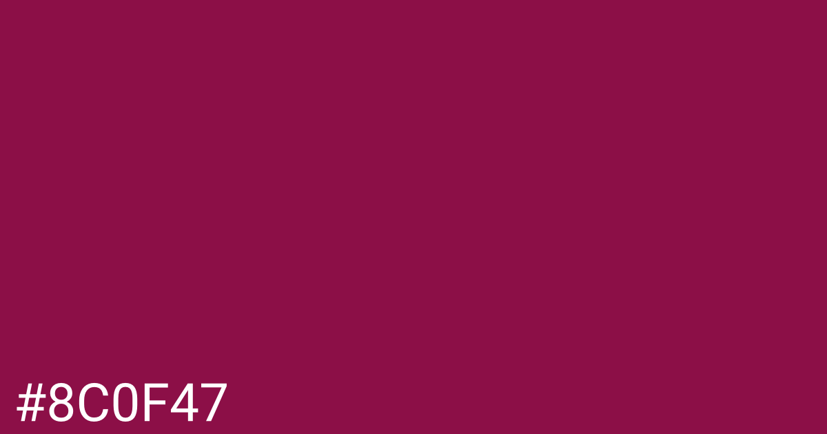 Hex color #8c0f47 graphic