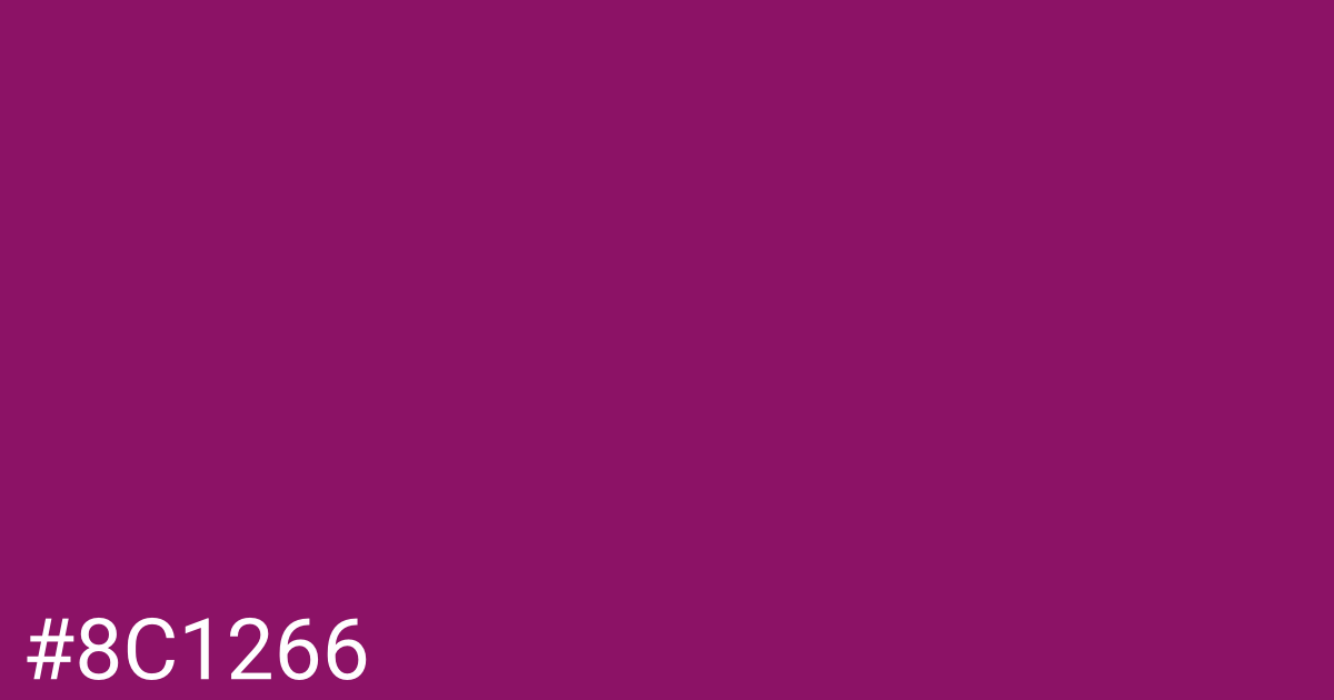 Hex color #8c1266 graphic