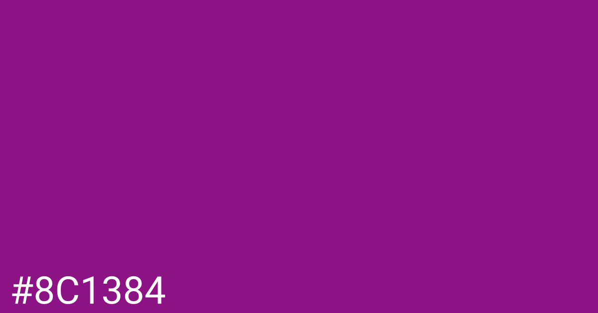 Hex color #8c1384 graphic