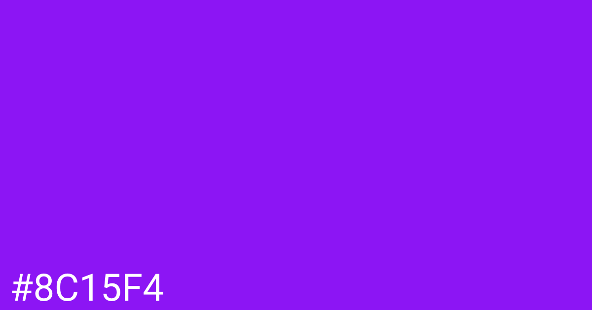 Hex color #8c15f4 graphic