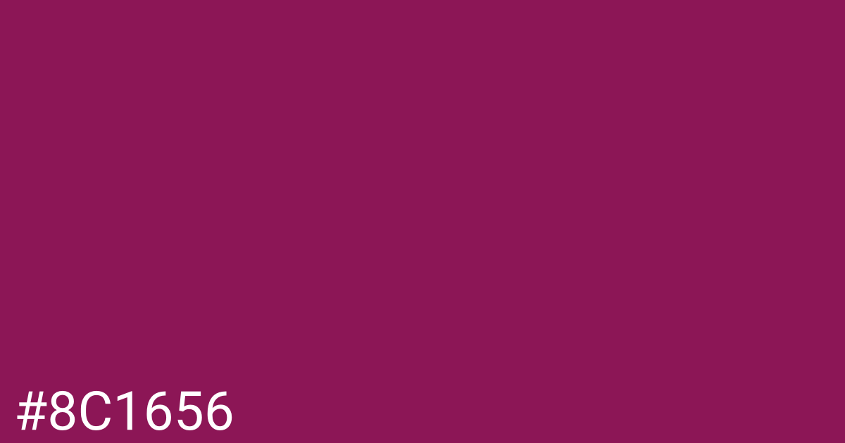 Hex color #8c1656 graphic