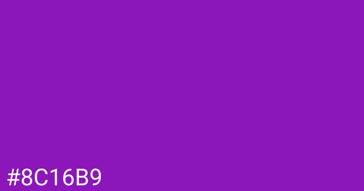 Hex color #8c16b9 graphic