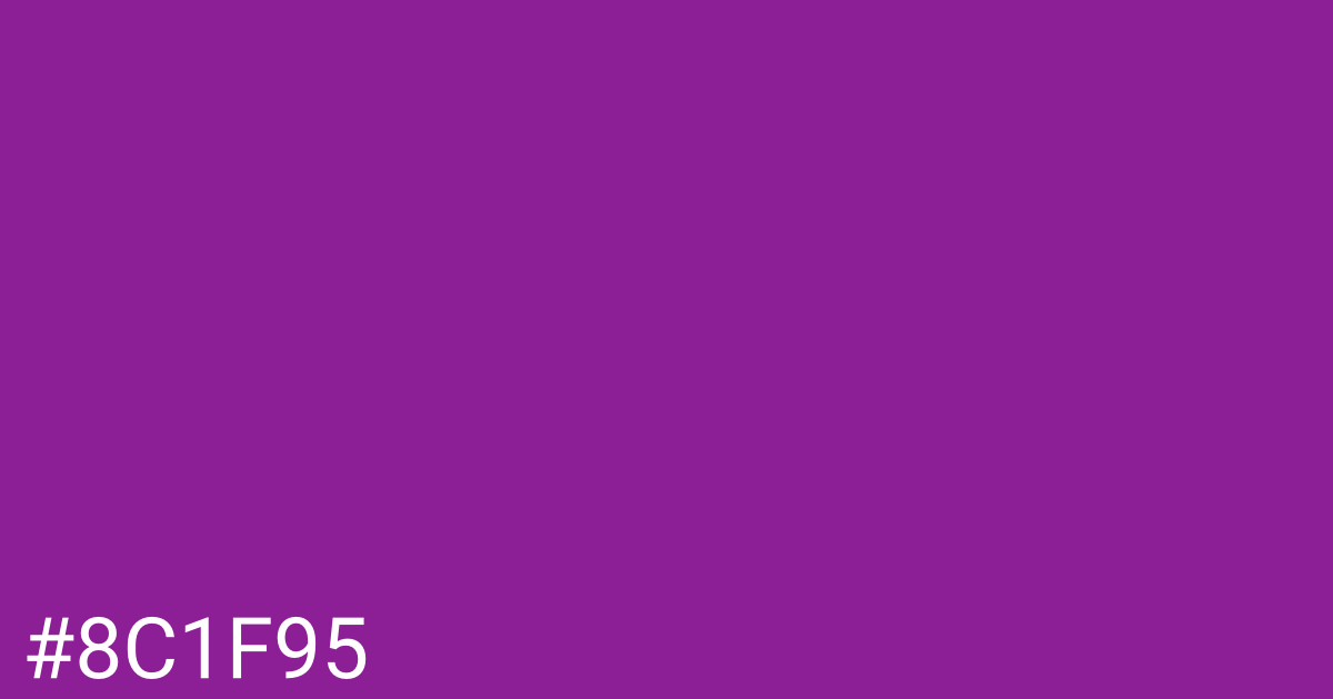 Hex color #8c1f95 graphic