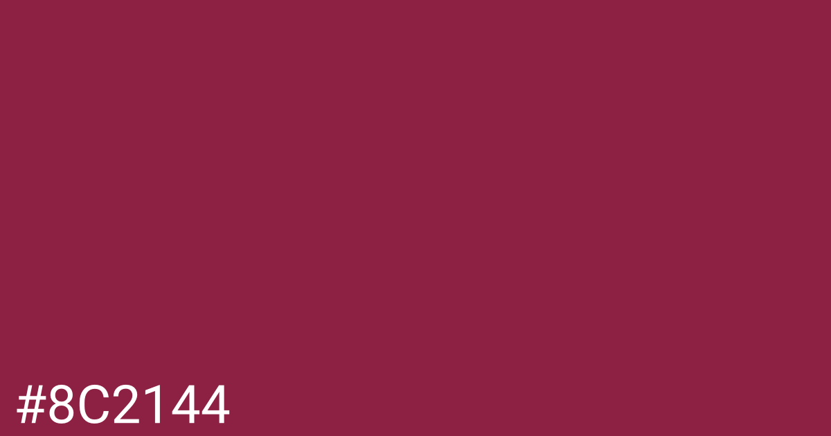 Hex color #8c2144 graphic