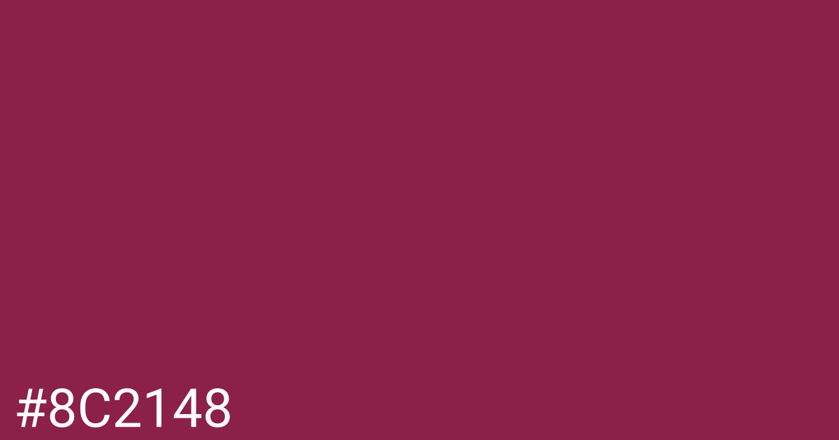 Hex color #8c2148 graphic