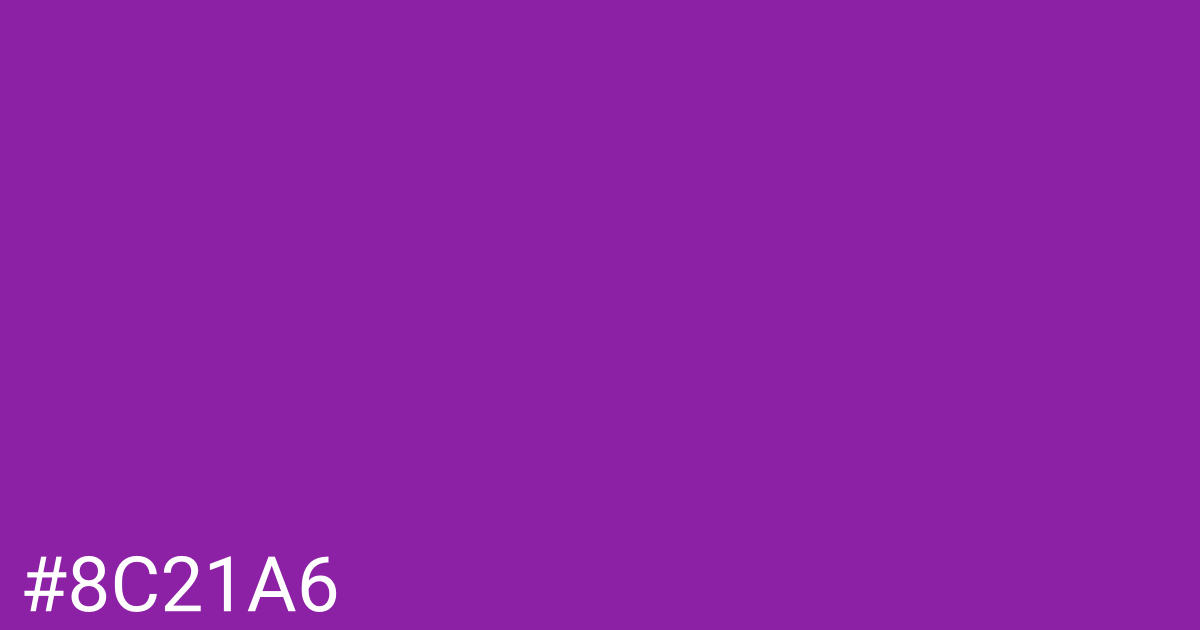 Hex color #8c21a6 graphic